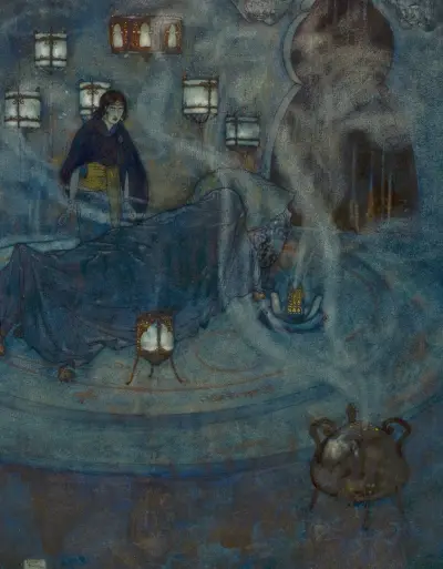 Die Königin der Ebenholzinseln von Edmund Dulac