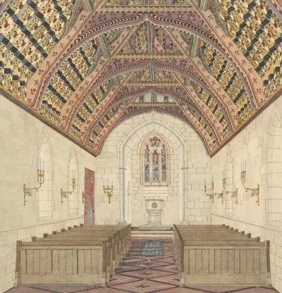 Perspective for a Church Interior av George Edmund Street