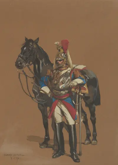 Cuirassier av Jean-Baptiste Édouard Detaille