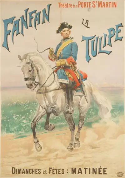 Théâtre De La Porte St. Martin Fanfan La Tulipe av Jean-Baptiste Édouard Detaille