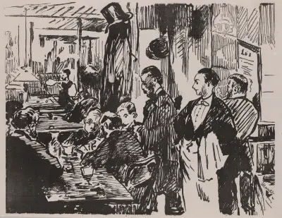 V kavárně, 1874, Édouard Manet