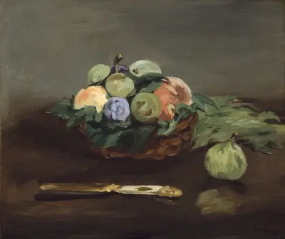 Basket of Fruit av Édouard Manet