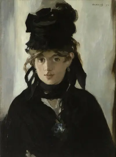 Berthe Morisot With A Bouquet Of Violets av Édouard Manet