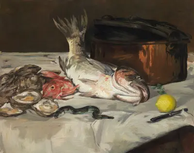 Fish (Still Life) av Édouard Manet