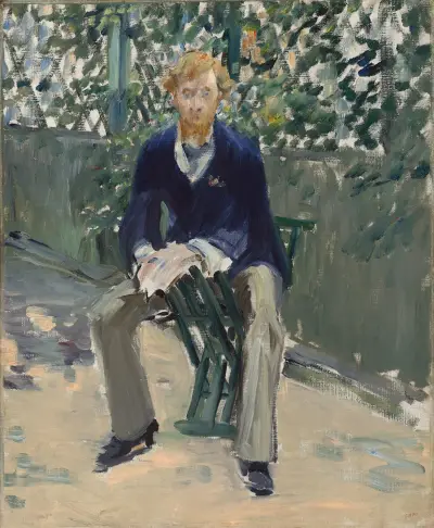 George Moore in the Artist’s Garden av Édouard Manet