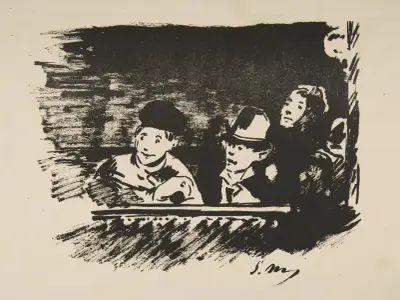 Im oberen Rang (Au Paradis) von Édouard Manet