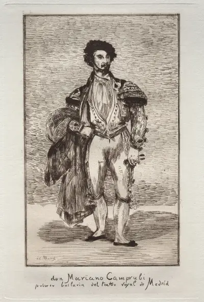 Le Bailarin ( Don Mariano Camprubi ) av Édouard Manet