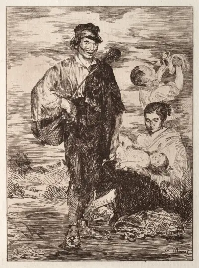 Les Gitanos av Édouard Manet