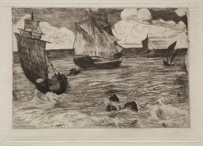 Marine, 1864 av Édouard Manet