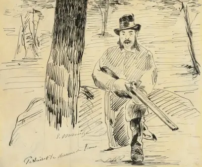 Pertuiset, lejonjägaren, Édouard Manet