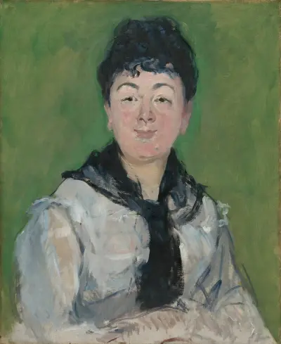 Portrait of a Woman with a Black Fichu av Édouard Manet