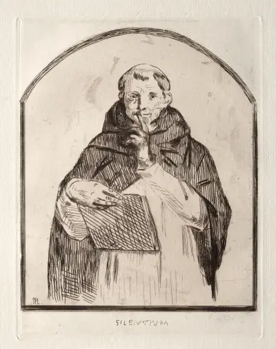 Silentium, 1860 av Édouard Manet
