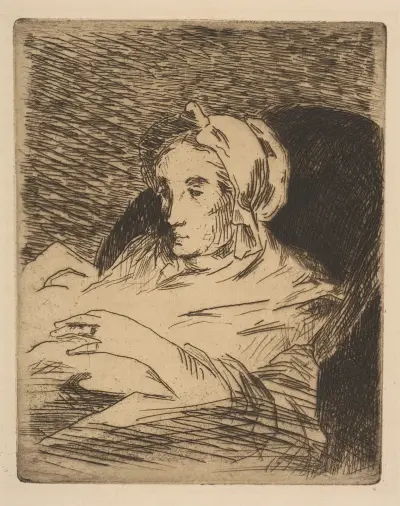 The Convalescent (Suzanne Manet) av Édouard Manet