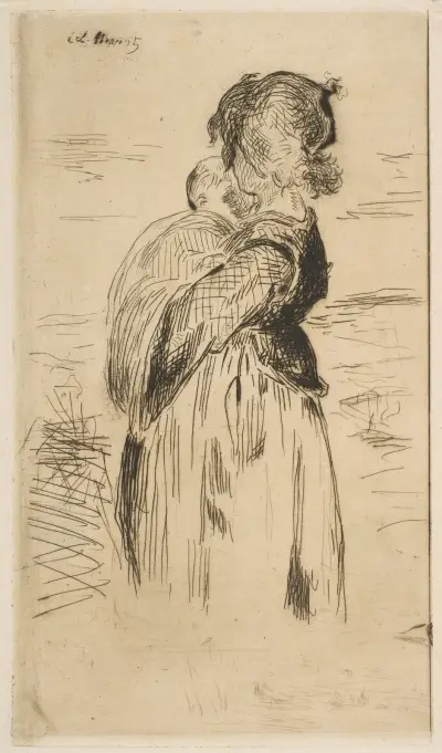 The Little Girl, 1861 av Édouard Manet