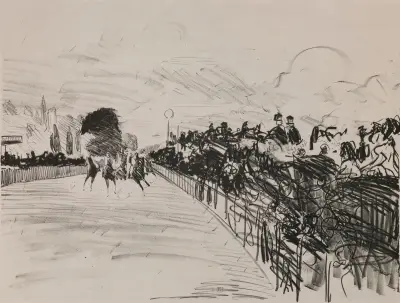 The Races (Les Courses), 1864 av Édouard Manet