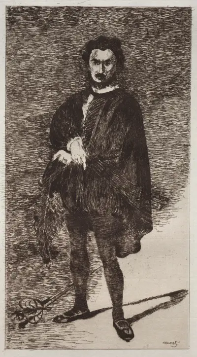 The Tragic Actor, 1866 – nr 2 av Édouard Manet