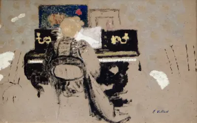 At the Piano av Édouard Vuillard