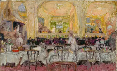 Café Wepler av Édouard Vuillard