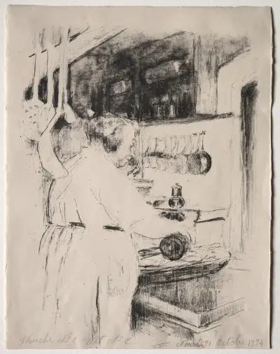 Cooking; The Cook av Édouard Vuillard