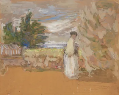 Femme au jardin av Édouard Vuillard