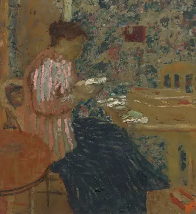 Femme lisant av Édouard Vuillard