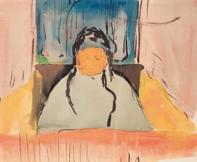 Grand-mère Michaud av Édouard Vuillard