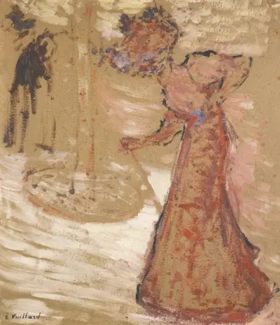 La Femme au jardin public av Édouard Vuillard
