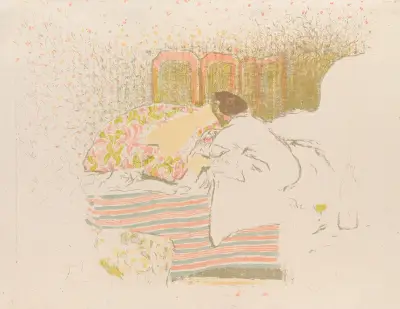 La naissance d’Annette av Édouard Vuillard
