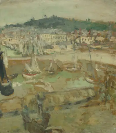 Le Petit Port, Honfleur av Édouard Vuillard