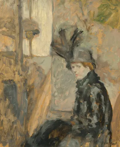 Le Shako à aigrette, Lili Lamy av Édouard Vuillard