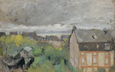 Les Toits Mauves av Édouard Vuillard