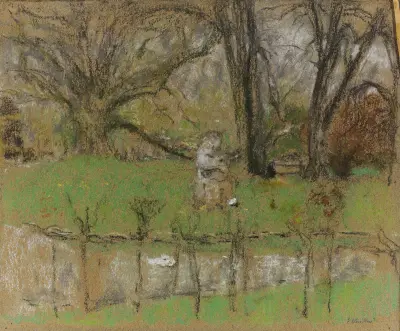 L’étang devant le château av Édouard Vuillard