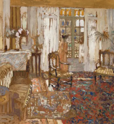 Madame Arthur Fontaine en rose av Édouard Vuillard