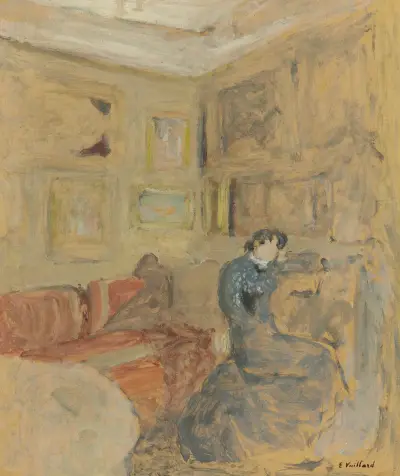 Madame Hessel Dans Son Petit Salon av Édouard Vuillard