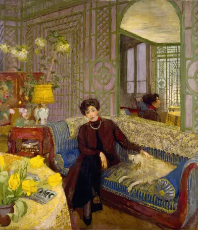 Marcelle Aron (Madame Tristan Bernard) av Édouard Vuillard
