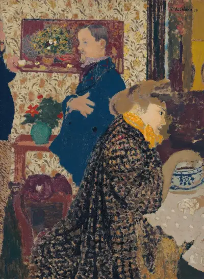 Misia et Vallotton à Villeneuve av Édouard Vuillard