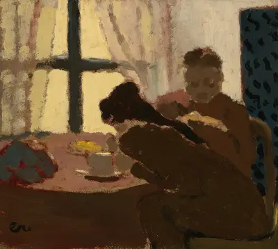 Petit Déjeuner Devant La Fenêtre av Édouard Vuillard