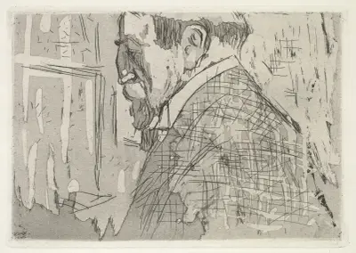Portrait of Theo van Rysselberghe av Édouard Vuillard