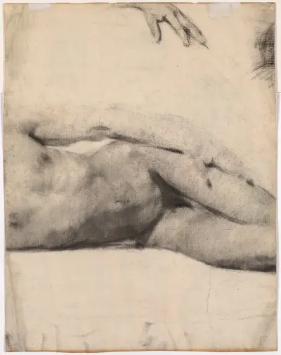 Reclining Male Nude av Édouard Vuillard