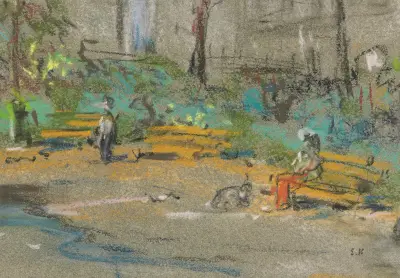 Square Berlioz av Édouard Vuillard