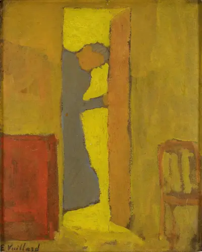 The Artist’s Mother Opening a Door av Édouard Vuillard