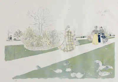 The Tuileries Garden av Édouard Vuillard