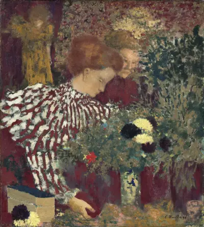 Woman in a Striped Dress av Édouard Vuillard