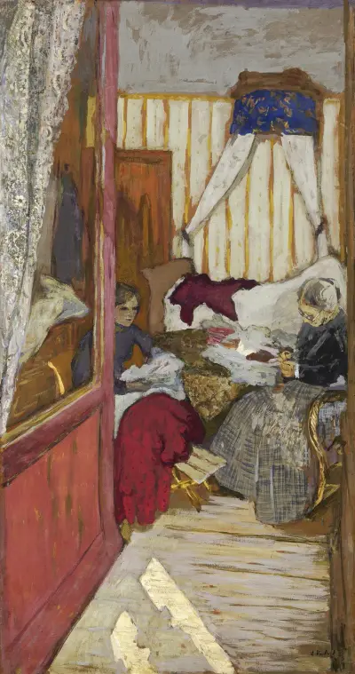 Women Sewing av Édouard Vuillard