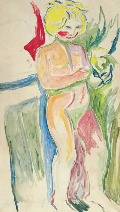 Alma Mater, Standing Child av Edvard Munch