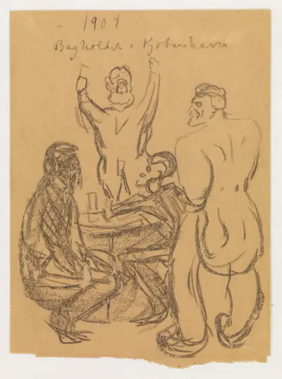 Bagholdet i København av Edvard Munch