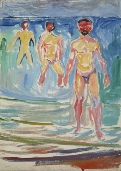 Bathing Men, 1907 av Edvard Munch