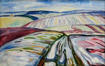 Field in Snow av Edvard Munch