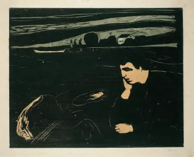 Melancholy III av Edvard Munch