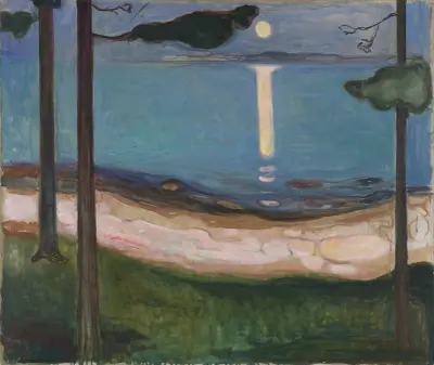Moonlight, 1895 av Edvard Munch